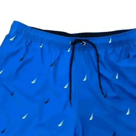 NEW Nautica Swim Performance Board‎ Shorts Blue Swim Trunks Mens Sz XXL NWT - Picture 5 of 11